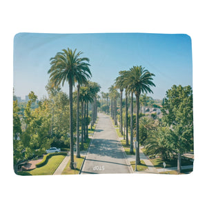 Horizontal Throw Blanket - Beverly Palms