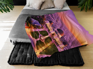 Vertical Throw Blanket - Griffith Observatory