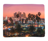 Load image into Gallery viewer, Horizontal Throw Blanket - LA Skyline
