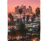 Load image into Gallery viewer, Vertical Throw Blanket - LA Skyline

