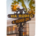 Load image into Gallery viewer, Vertical Throw Blanket - Rodeo Drive Sign
