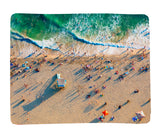 Load image into Gallery viewer, Horizontal Throw Blanket - Santa Monica Beach
