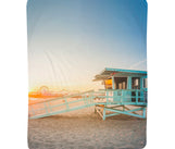 Load image into Gallery viewer, Vertical Throw Blanket - Santa Monica Pier
