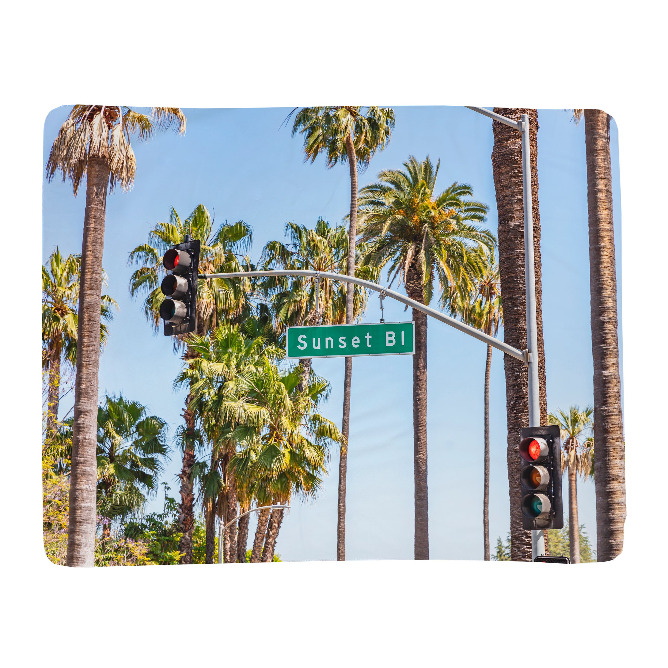 Horizontal Throw Blanket - Sunset Blvd