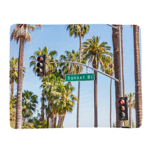 Horizontal Throw Blanket - Sunset Blvd