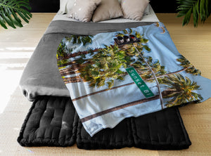 Vertical Throw Blanket - Sunset Blvd