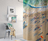 Load image into Gallery viewer, Shower Curtain - Santa Monica Beach
