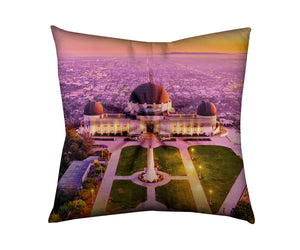 Floor Pillow Tufted Square - Griffith Observatory