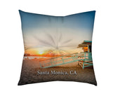 Load image into Gallery viewer, Floor Pillow Tufted Square - Santa Monica Pier
