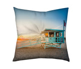 Load image into Gallery viewer, Floor Pillow Tufted Square - Santa Monica Pier
