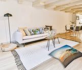 Load image into Gallery viewer, Floor Pillow Tufted Square - Santa Monica Pier
