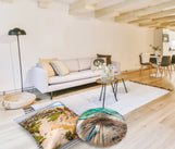Load image into Gallery viewer, Floor Pillow Tufted Round - Santa Monica Beach
