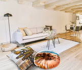 Load image into Gallery viewer, Floor Pillow Tufted Round - Venice Beach
