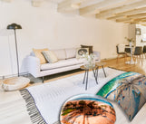 Load image into Gallery viewer, Floor Pillow Tufted Round - Venice Beach

