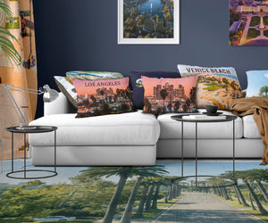 Throw Pillow - LA Skyline