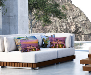 Throw Pillow Outdoor - Griffith Observatory