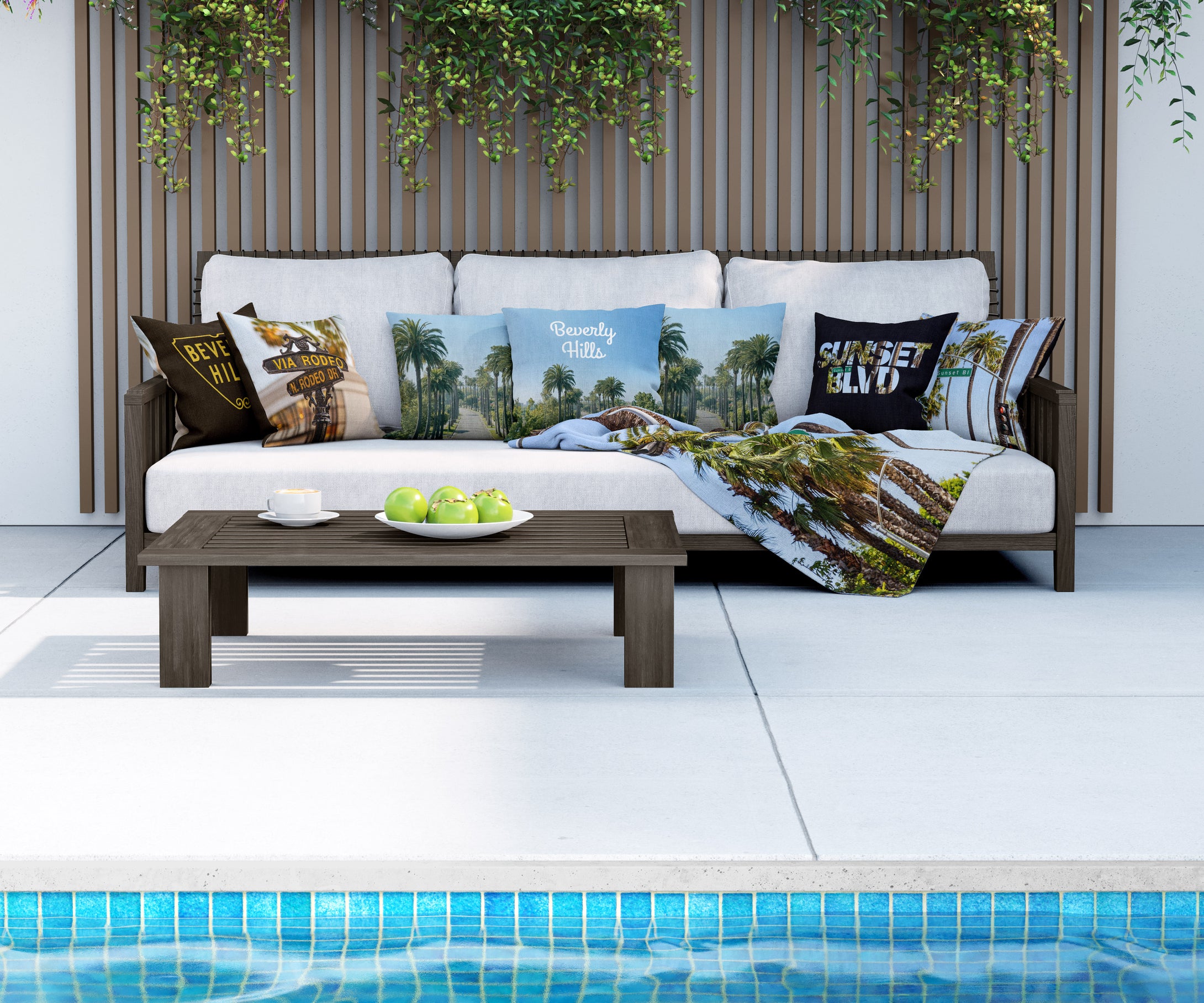 Throw Pillow Outdoor - Beverly Palms