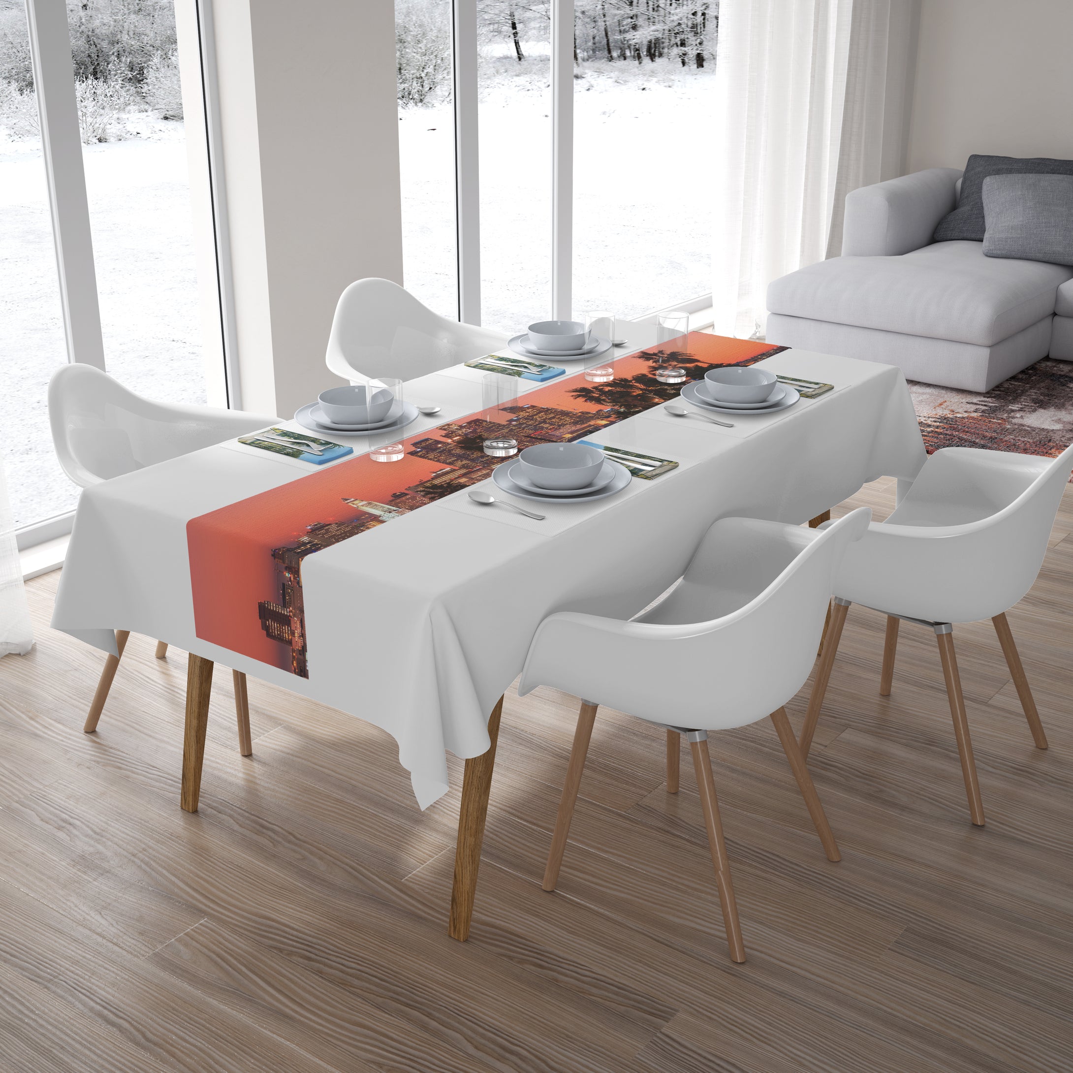 Table Runner - LA Skyline