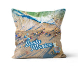 Load image into Gallery viewer, Throw Pillow - Santa Monica Beach
