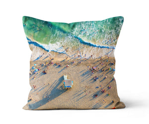 Throw Pillow - Santa Monica Beach