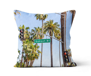 Throw Pillow - Sunset Boulevard