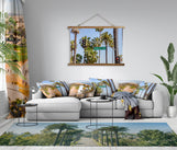Load image into Gallery viewer, Area Rug - Beverly Hills Palm Trees
